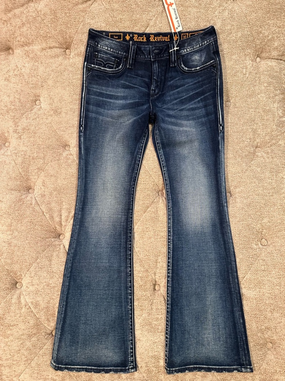 Rock Revival Women's Dark Blue Flare Jeans